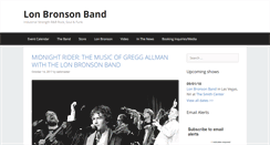 Desktop Screenshot of lonbronsonband.com