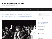 Tablet Screenshot of lonbronsonband.com